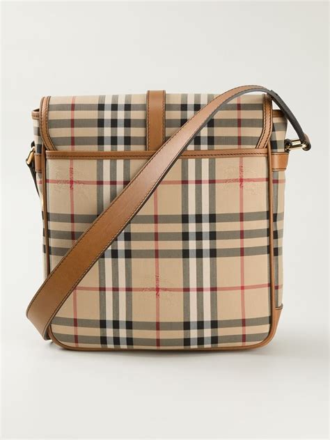 burberry leather check messenger|burberry leather check bag.